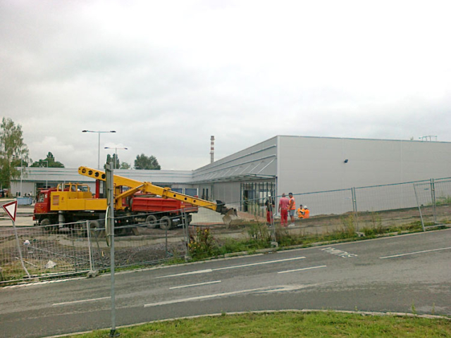 Obchodní centrum Znojmo, práce odpovědného geodeta - Rubing s.r.o.